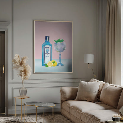 Wandbild Gin Cocktail