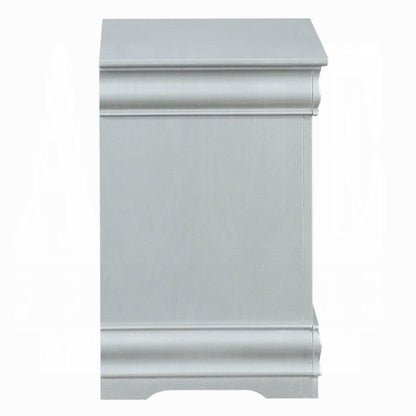 Storea Storage Nightstand - White Platinum