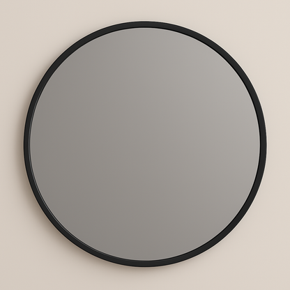 Ondelle Round Bathroom Mirror — Slim Metal Frame, 24″ & 32″
