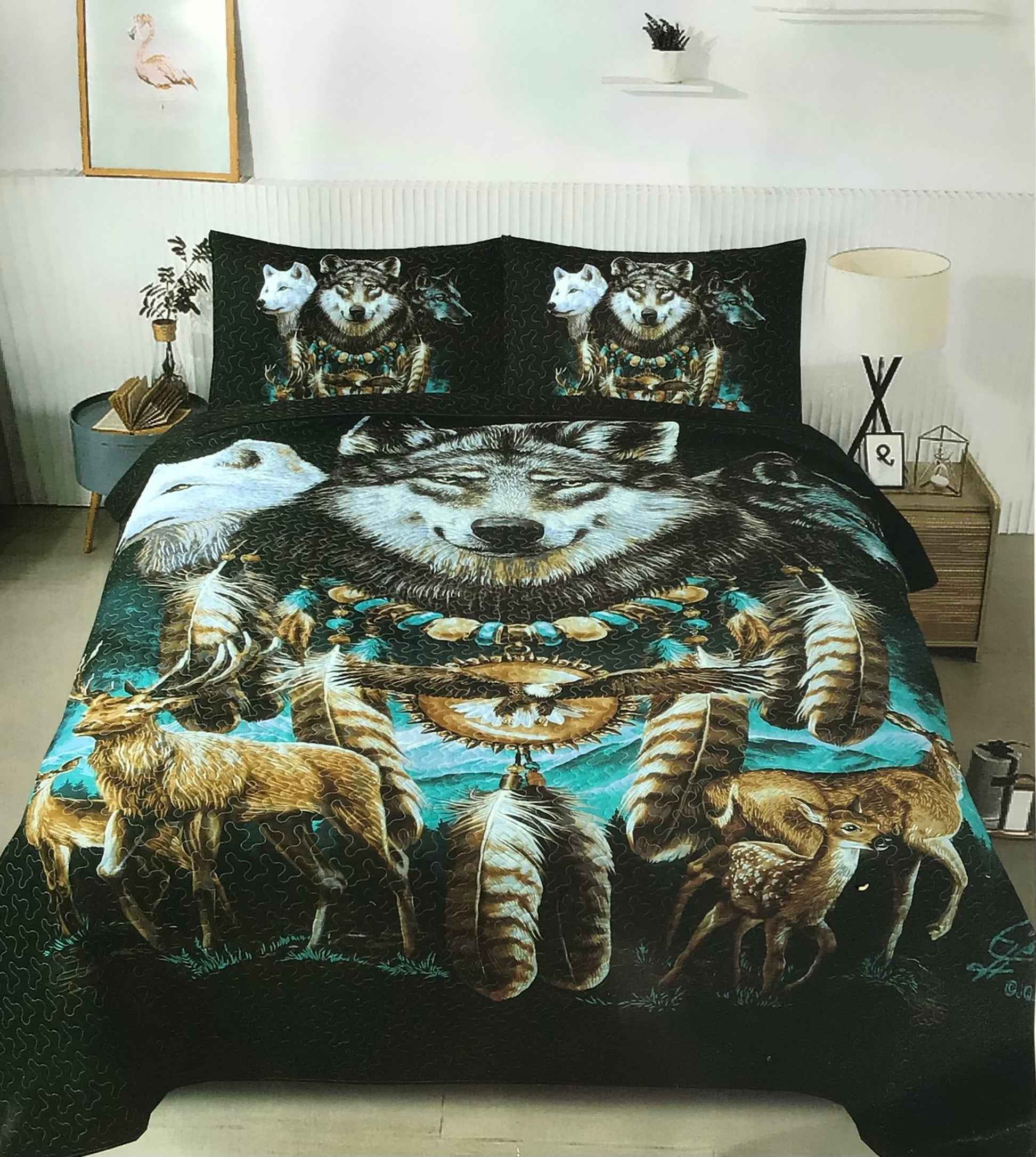 Kingdom of the North 3 Piece Quilt Set