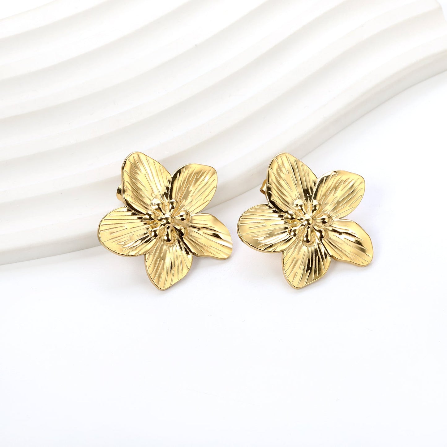 Peach Blossom Charm Earrings