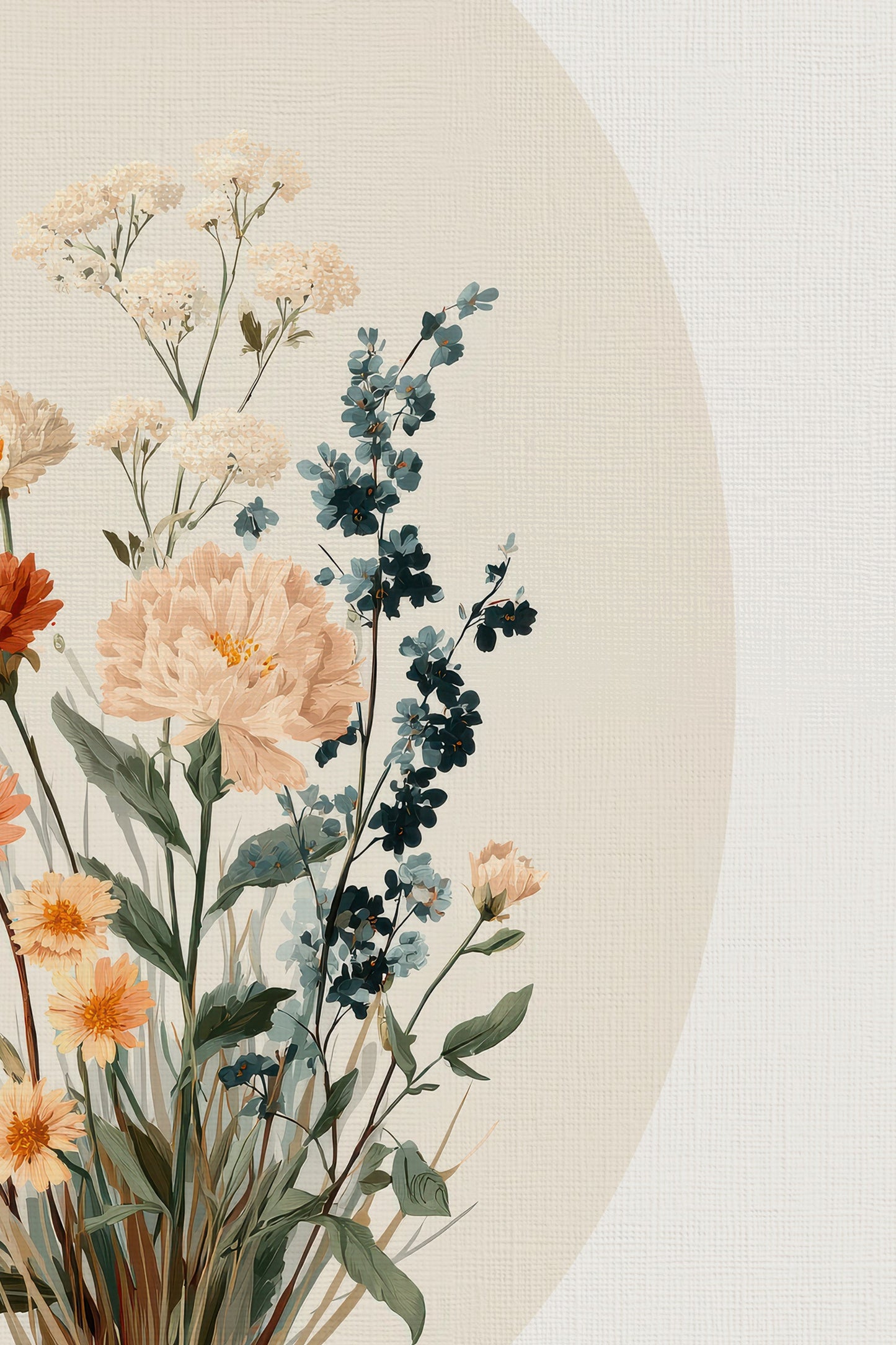 SANFTE BLÜTE, VINTAGE RAHMEN ODER
