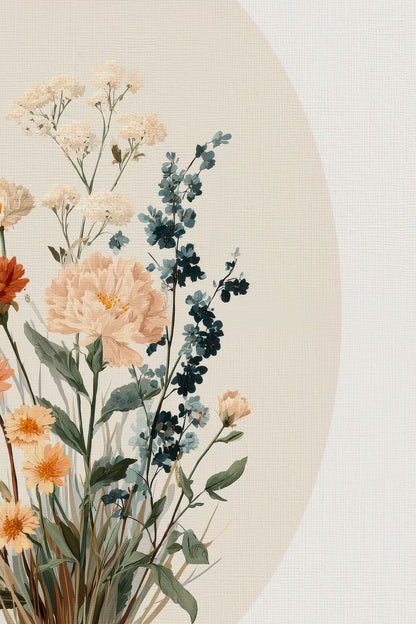 SANFTE BLÜTE, VINTAGE RAHMEN ODER
