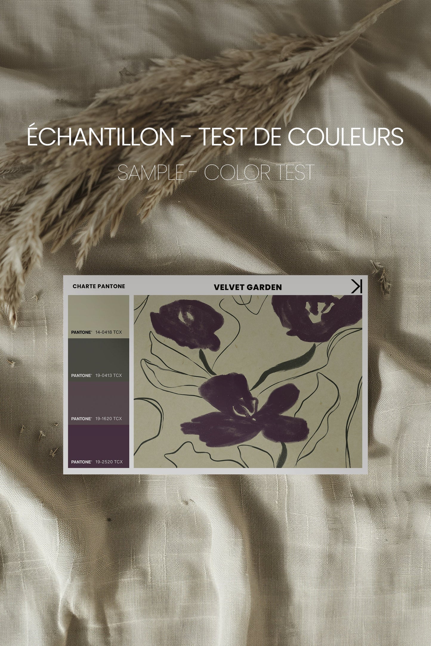 VELVET GARDEN, Oeuvre sur toile étirée