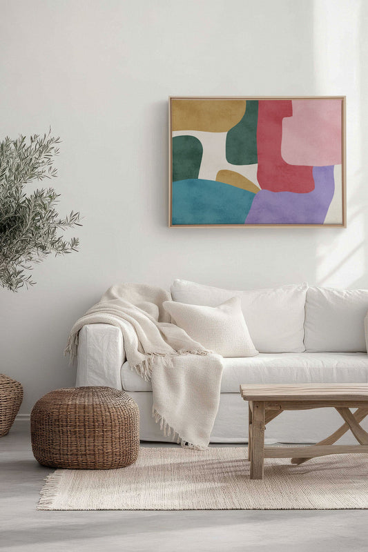 SOFT MOSAIC, Werk auf gespannter Leinwand