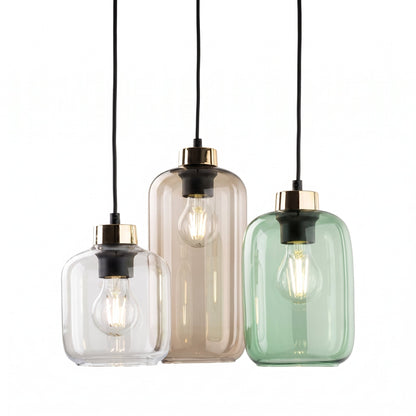 MARCO Mid-Century Modern 3-Light Pendant for Kitchen Island & Dining Table