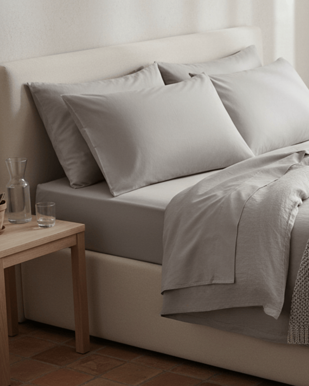 Verfeinerte Kollektion Bettwäsche-Set aus Baumwollsatin