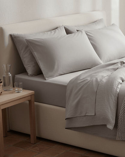 Verfeinerte Kollektion Bettwäsche-Set aus Baumwollsatin