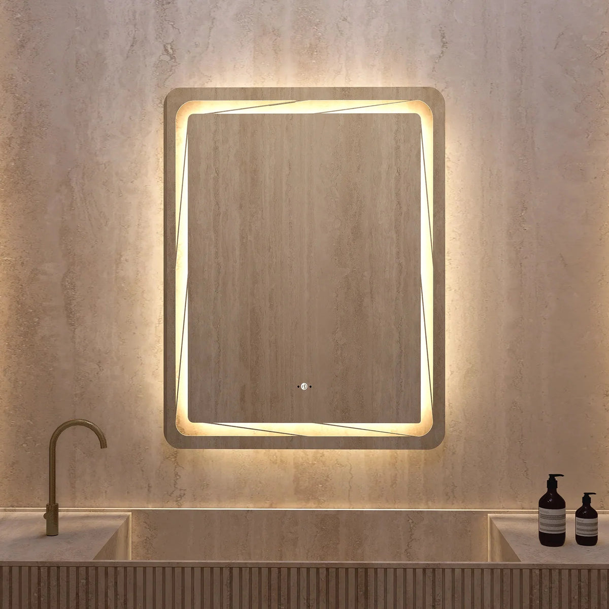 28"x36" / 32"x38" LED Bathroom Mirror, Anti-Fog, CRI 90+, Dimmable