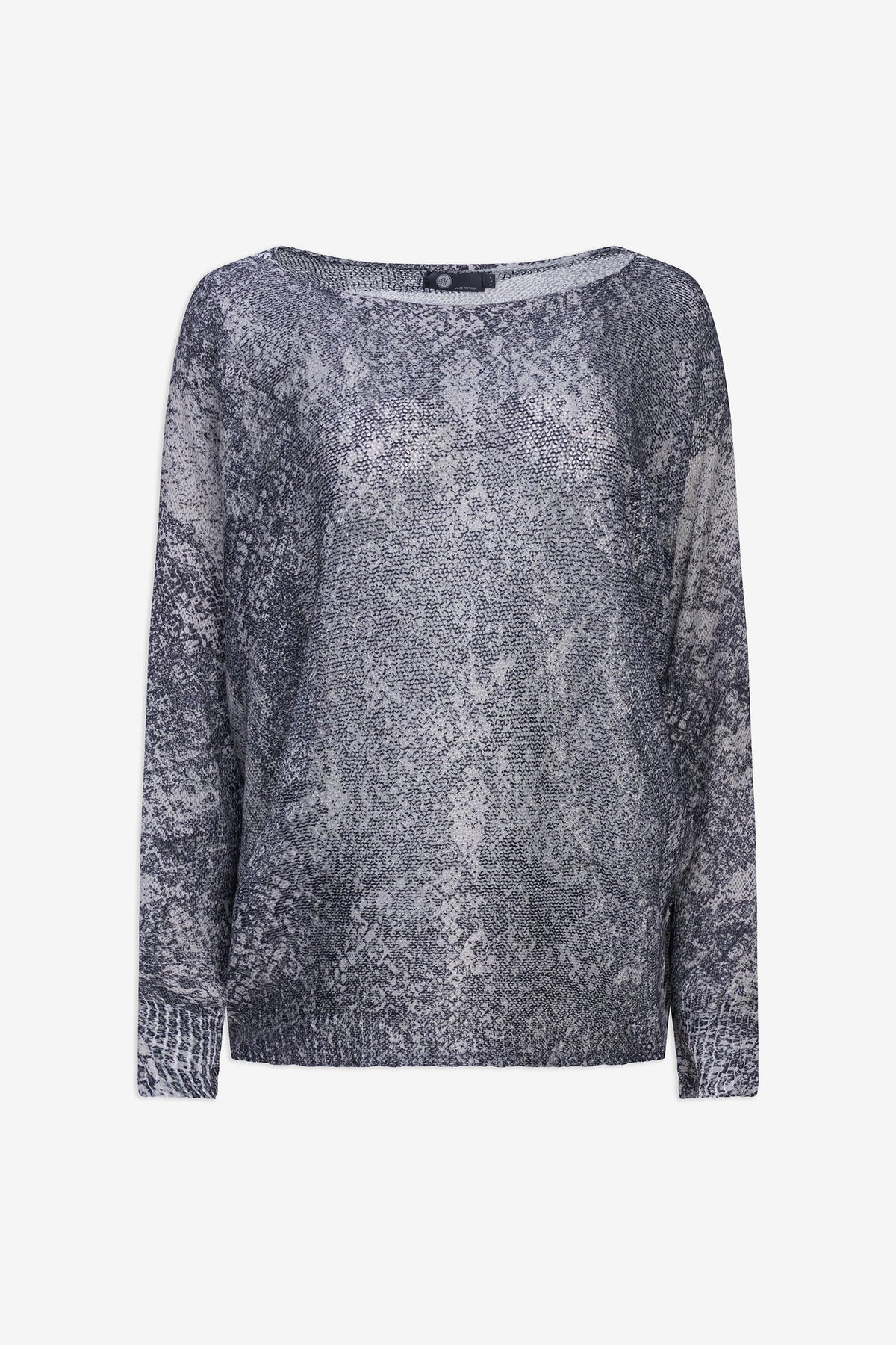 Women's Printed Boat-Neck Sweater