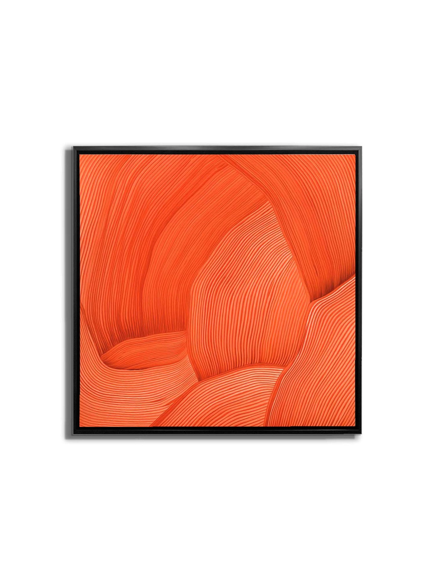 Wall Art 3D Line Drawing 36" x 36" Fine Art Canvas
