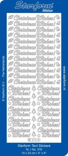 Deco Stickers - Text - Christmas Wishes