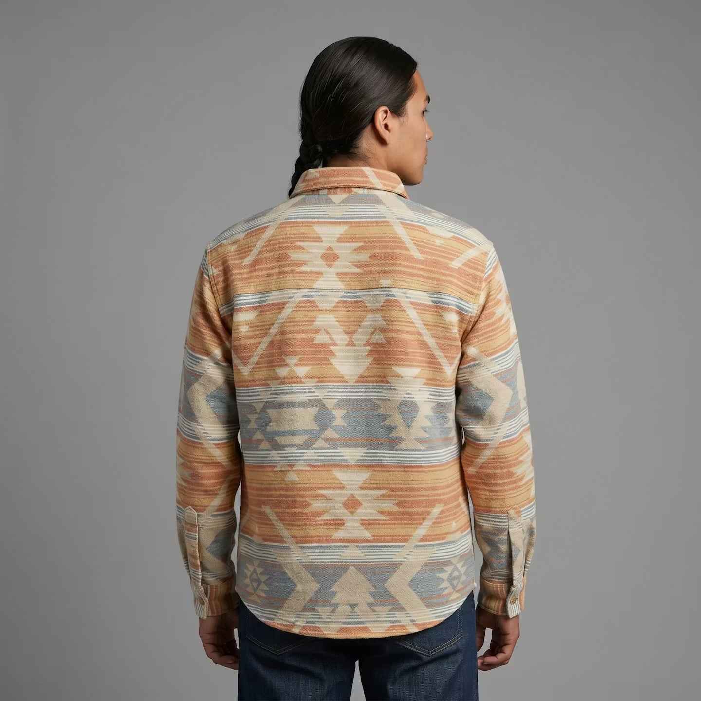 Light Blue and Orange  Grand Canyon Jacket (Unisex)