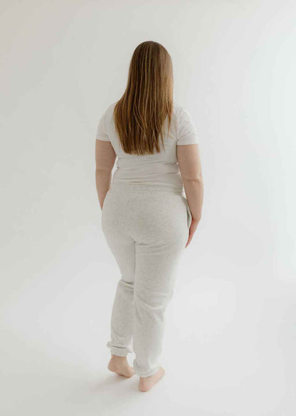 The Gisele Pant | Heavyweight Heathered White