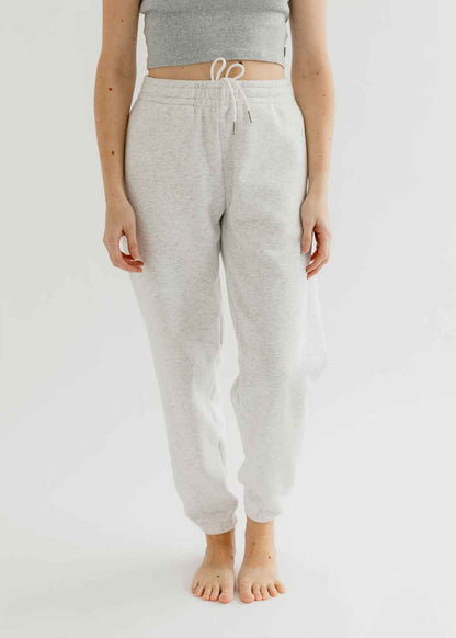 The Gisele Pant | Heavyweight Heathered White