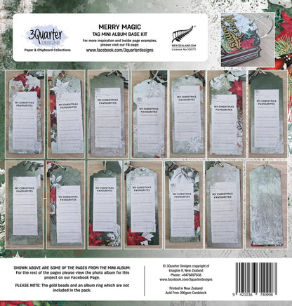 3Quarter Designs - Mini Album Base Kit - Merry Magic