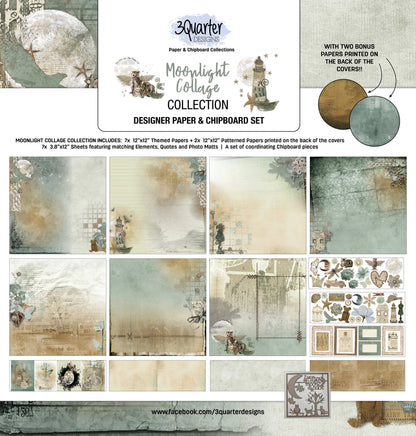 3Quarter Designs - Scrapbook Collection - Moonlight Collage