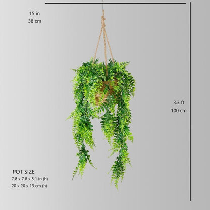 Gavi Künstliche Hängepflanze im Topf (100 cm)