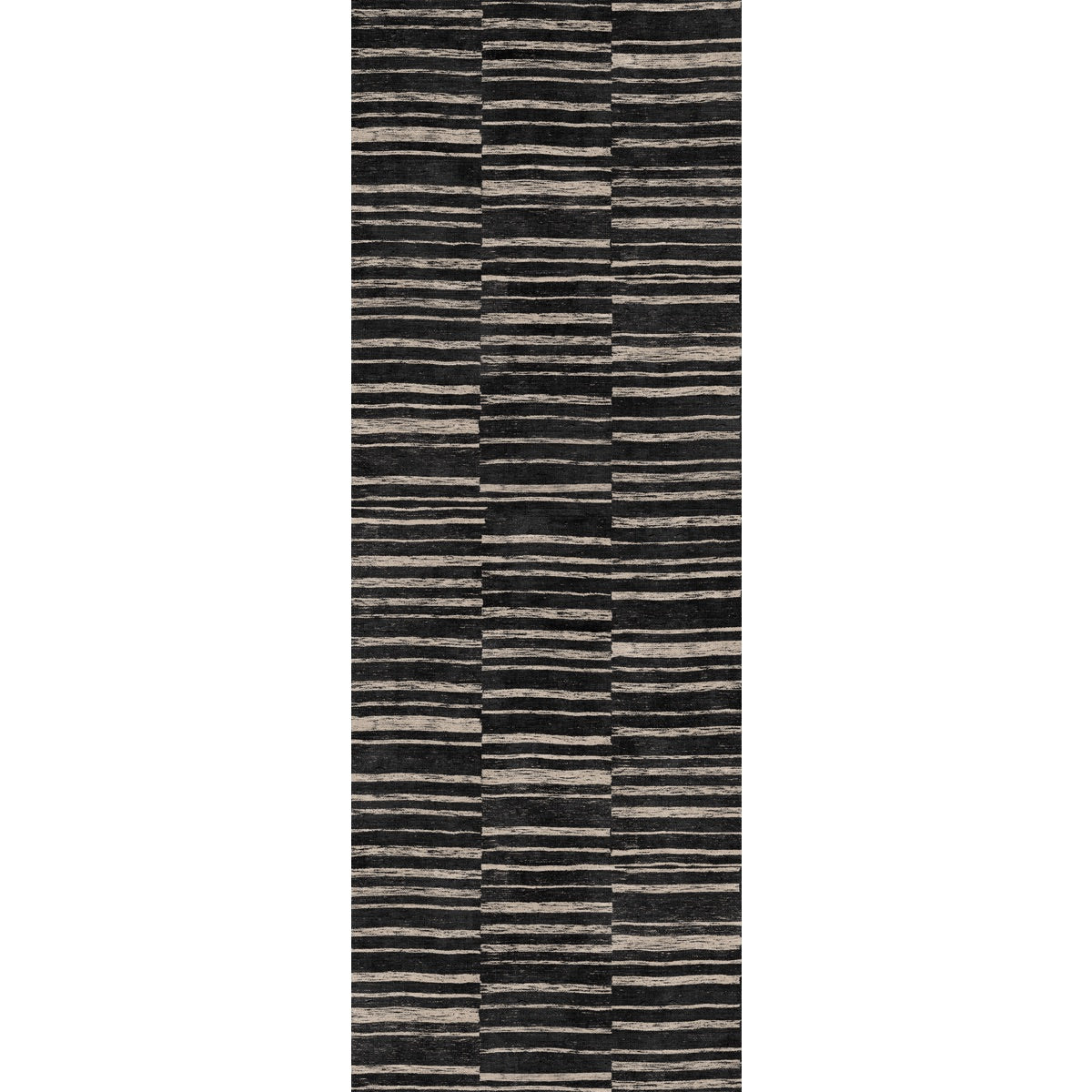 Sahara Schwarz & Natur Teppich