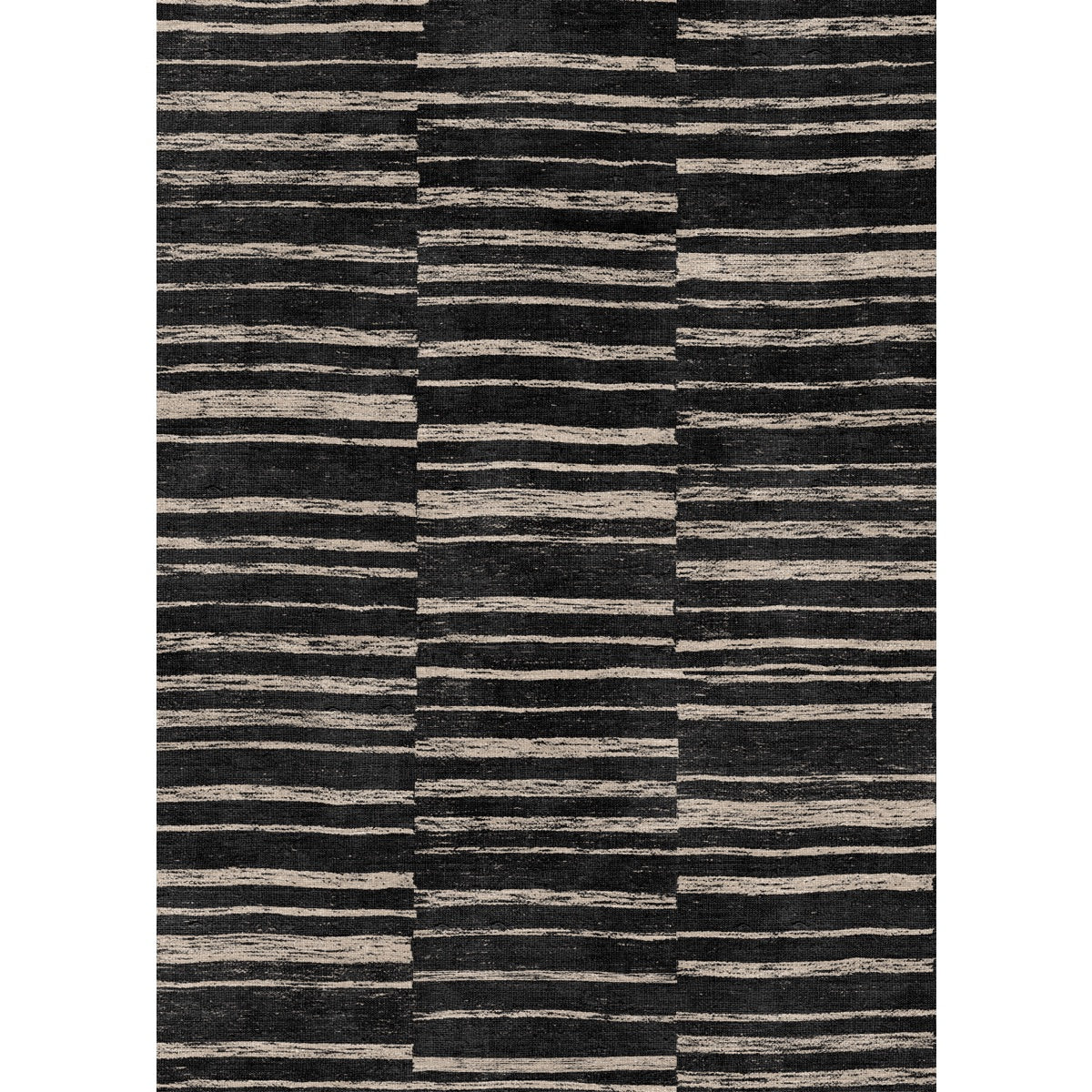 Sahara Schwarz & Natur Teppich