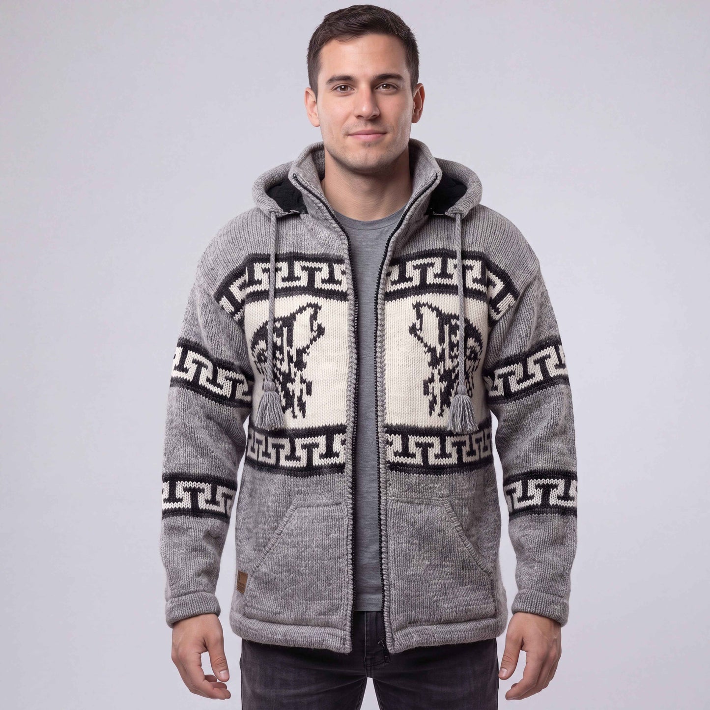OLDTRIBES™ Lunar Wolf Wool Jacket