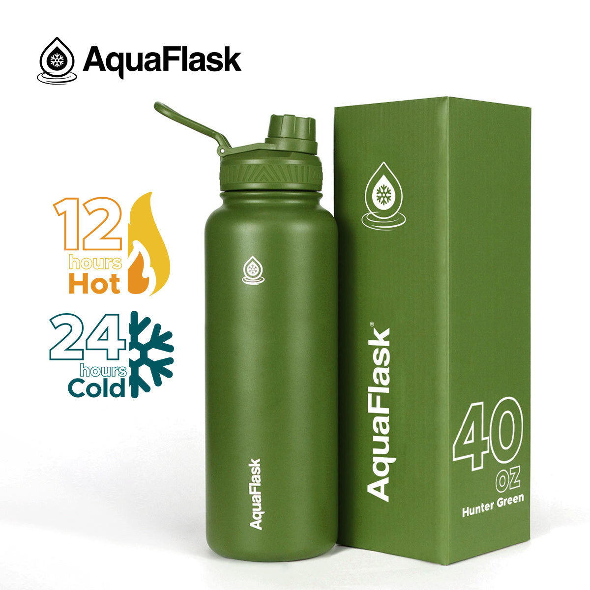 AquaFlask Original Vakuumisolierte Wasserflaschen 1080ml (40oz)