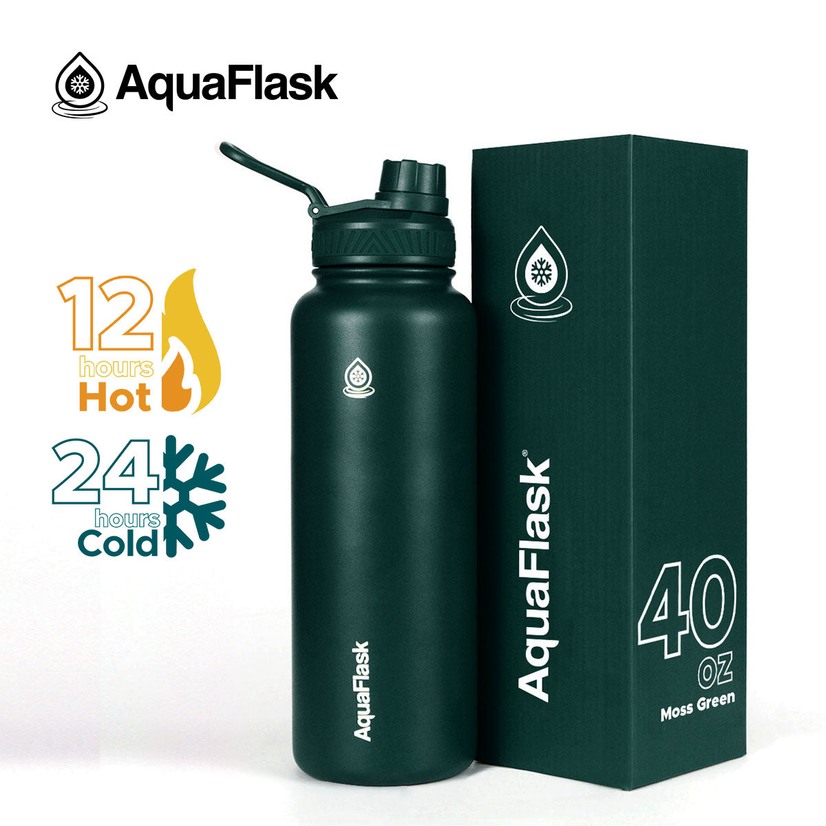 AquaFlask Original Vakuumisolierte Wasserflaschen 1080ml (40oz)