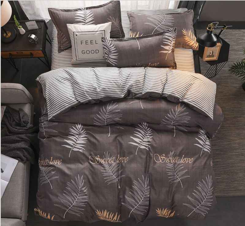 4-Piece Diamond Velvet Bedding Set – Geometric Pattern Duvet Cover & Sheet Set