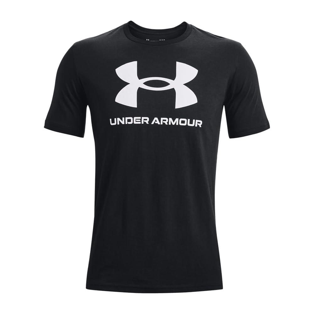 Under Armour Men's Sportstyle Logo Short Sleeve T Shirt, (001) Black / / White, 3X-Large 🍁 All In One Marketplace Canada