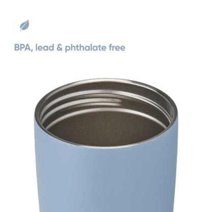 Owala SmoothSip Slider Insulated Stainless Steel Coffee Tumbler, Reusable Iced Coffee Cup, Hot Coffee Travel Mug, BPA Free 12 oz, Lakeside 🍁 All In One Marketplace Canada