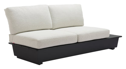 Arbor 2 Seater Modern Outdoor Sofa - Black