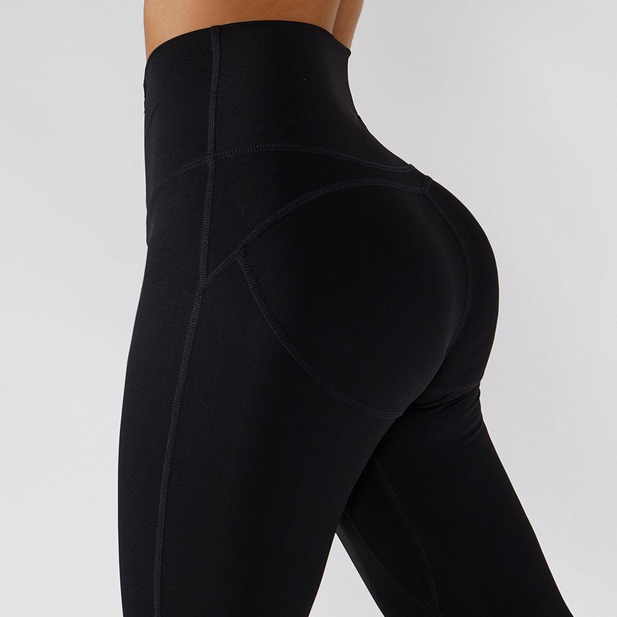 Women’s Ribbed One-Shoulder Yoga Set – Backless Sports Bra & Yoga Pants