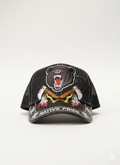 Bear Pattern Native Cap