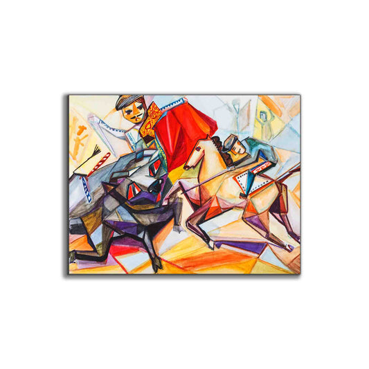 Picasso I - Kunstdruck auf Leinwand - RGB-Lackierung