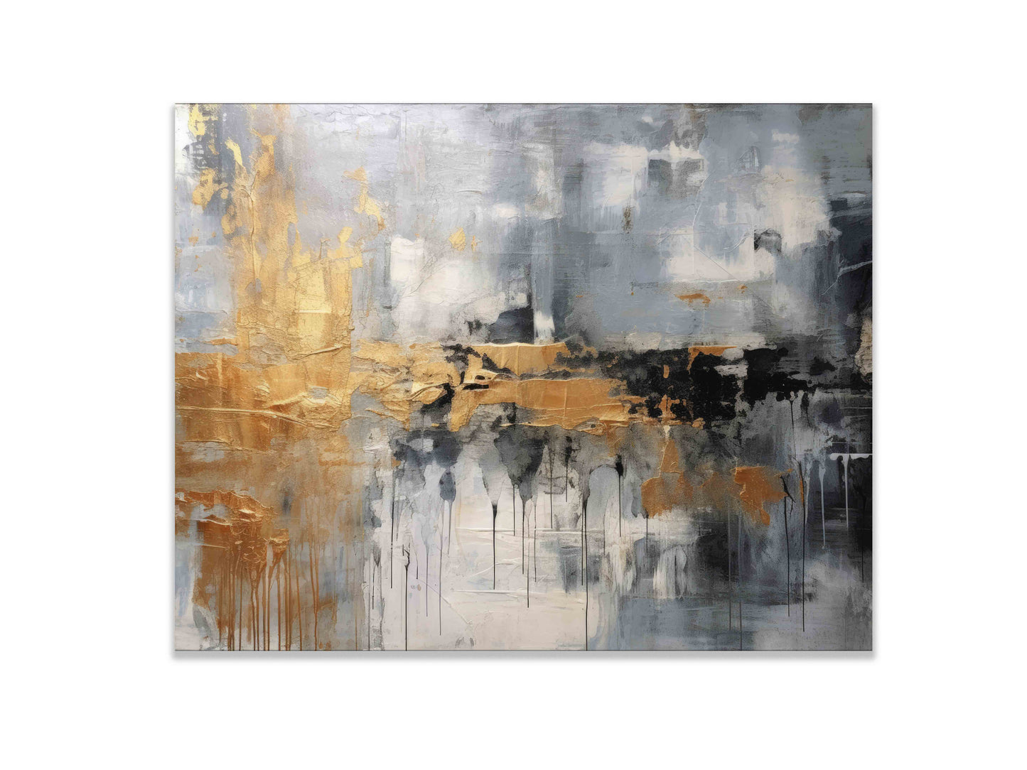 Wandkunst – Abstraktes Leinwandbild Herbst