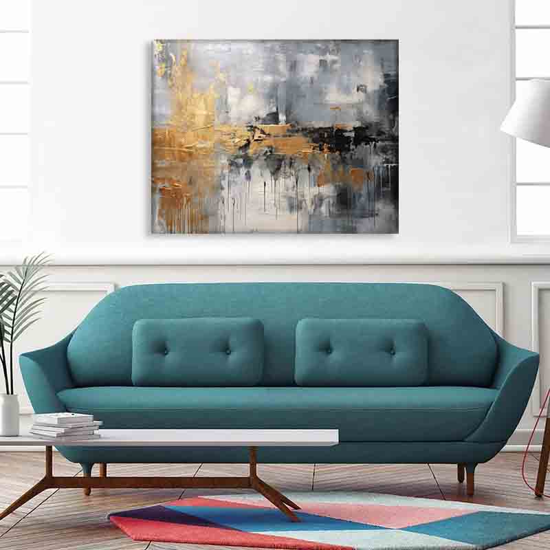 Wandkunst – Abstraktes Leinwandbild Herbst