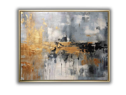 Wandkunst – Abstraktes Leinwandbild Herbst