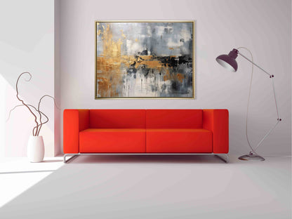 Wandkunst – Abstraktes Leinwandbild Herbst