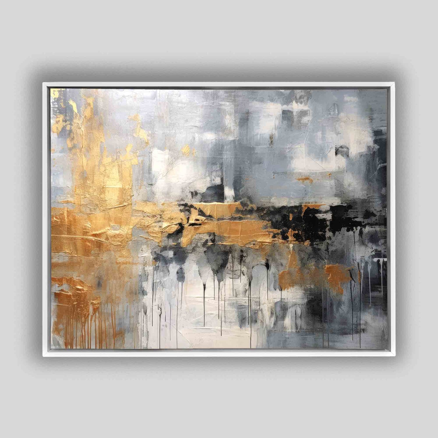 Wandkunst – Abstraktes Leinwandbild Herbst