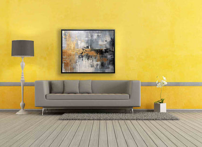 Wandkunst – Abstraktes Leinwandbild Herbst