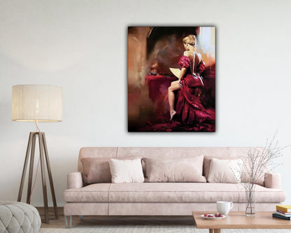Wall Art-Preparing for the Performance. Fine art-Atwork