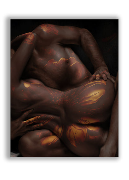 Wandbild Feuer