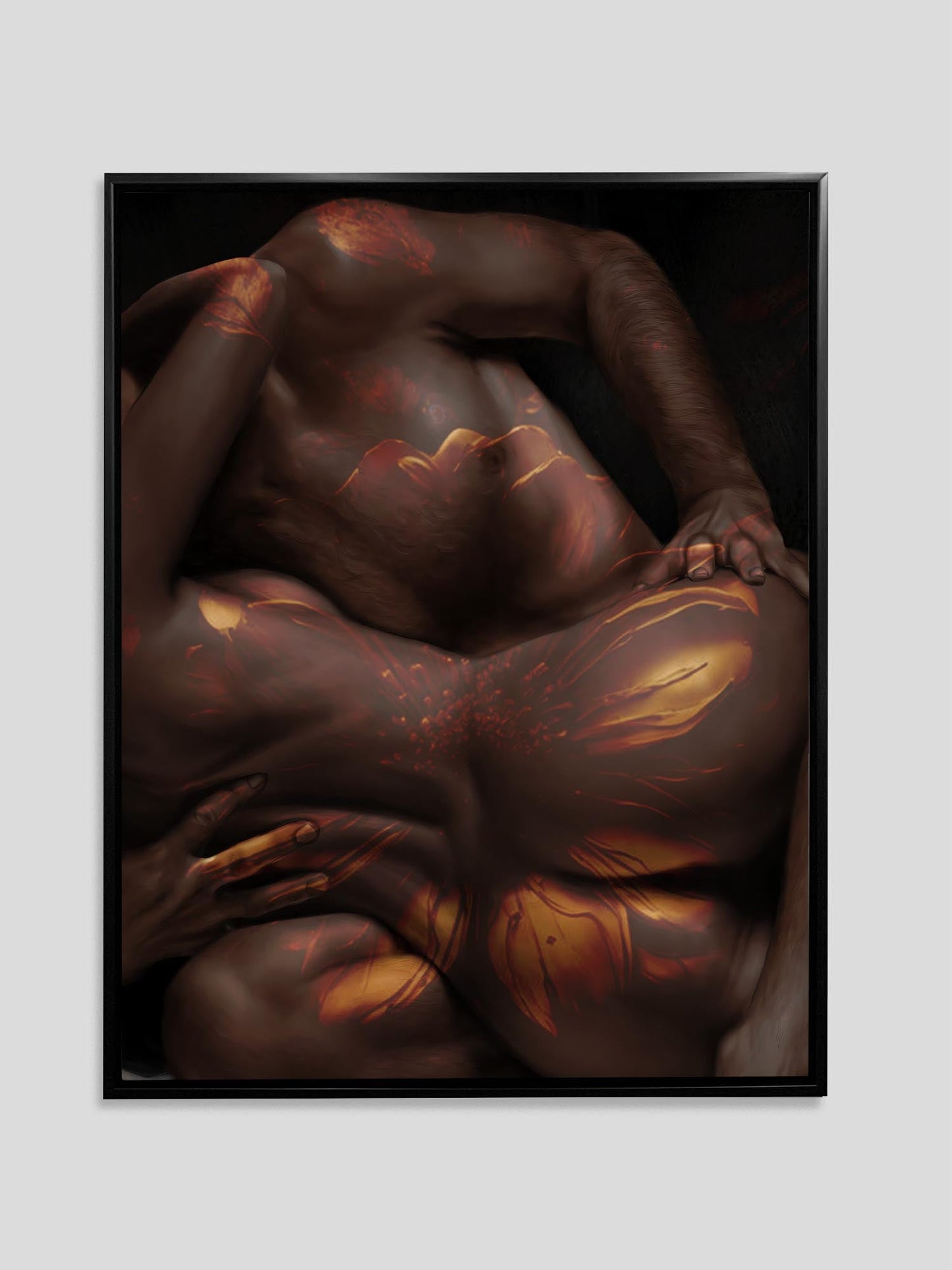 Wandbild Feuer