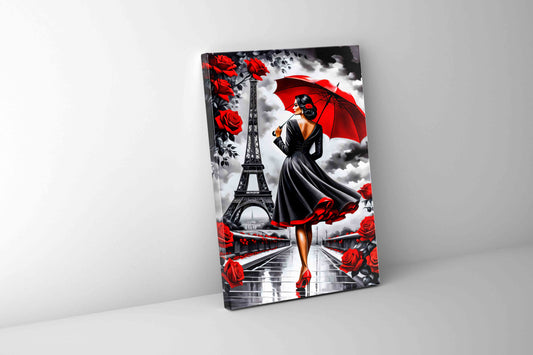 Paris Rot/Schwarz 91 x 122 cm