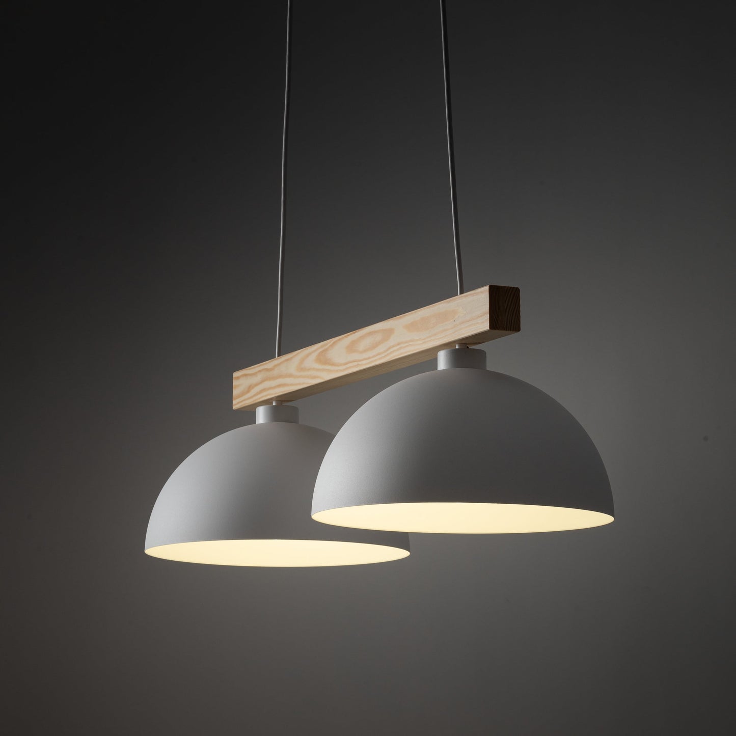 OSLO 2-Light Scandinavian Pendant Light for Kitchen Island, Dining Table & Modern Interiors