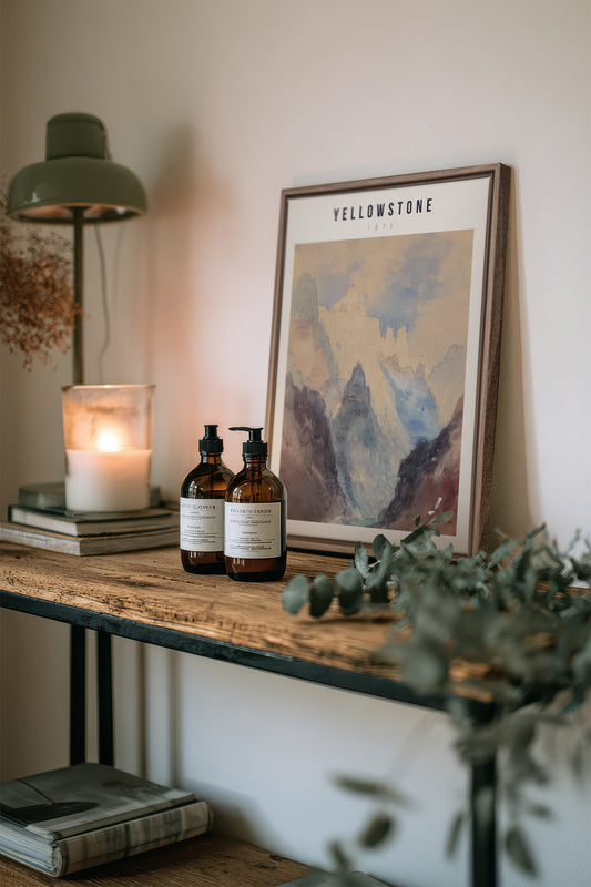 YELLOWSTONE, Kunstwerk auf gespannter Leinwand