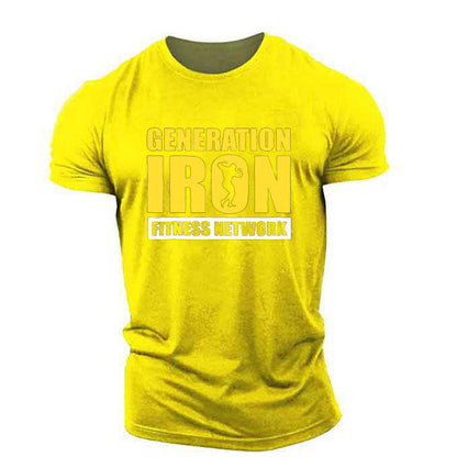 Fashion Personality Fitness Vest for Men – Casual Printed Gym T-Shirt