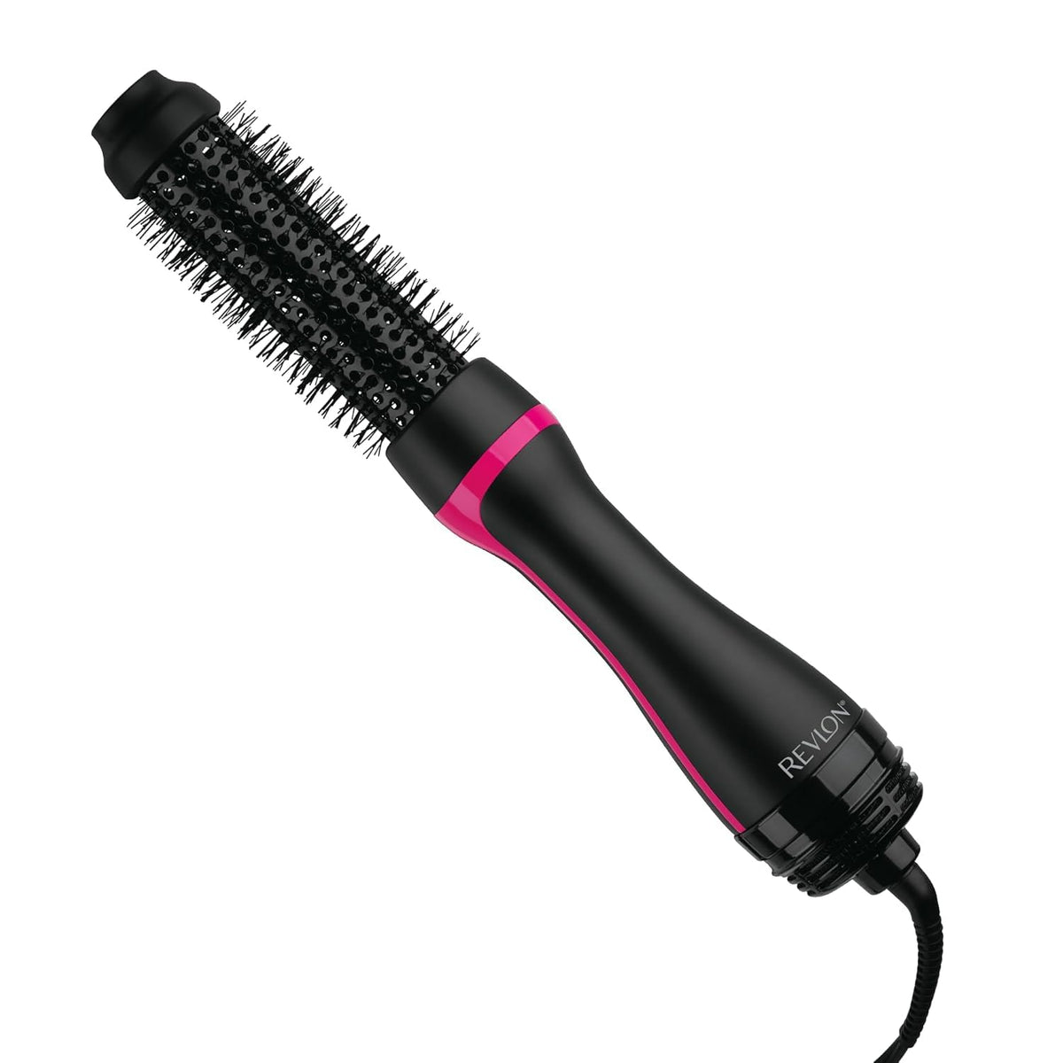 Revlon RVDR5292F One-Step™ Root Booster with Ionic Technology, 1.5 Inch Round Brush Ionic Hair Dryer, Hair Styler, 3 Heat/Speed Settings, Travel Friendly, All Hair Types, Less Frizz, Shiny Hair, Black 🍁 All In One Marketplace Canada