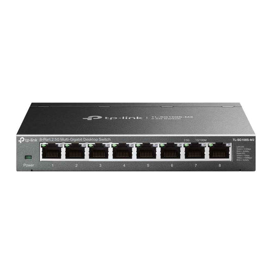 TP-Link TL-SG108S-M2 | 8-Port 2.5G Multi-Gigabit Unmanaged Network Switch, Ethernet Splitter | 2.5G Bandwidth | Plug & Play | Desktop/Wall-Mount | Fanless Metal Design | Limited Lifetime Protection 🍁 All In One Marketplace Canada