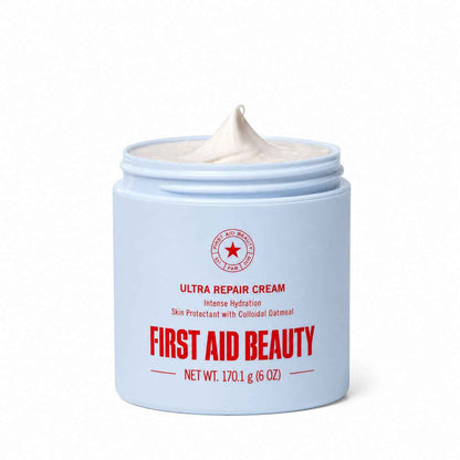 First Aid Beauty - Ultra Repair Cream - Intense Hydration Face & Body Moisturizer - Whipped Colloidal Oatmeal Clinically Proven to Strengthen Skin Barrier in 7 Days - Helps Relieve Eczema, 6 oz 🍁 All In One Marketplace Canada
